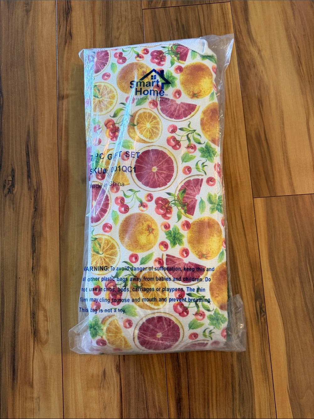 Smart Home Citrus Print Kitchen Towel